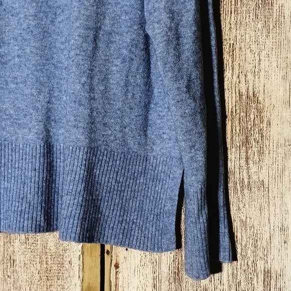 J. Crew merino wool alpaca blend turtle neck split hem wide on trend sleeves xs - Picture 12 of 15